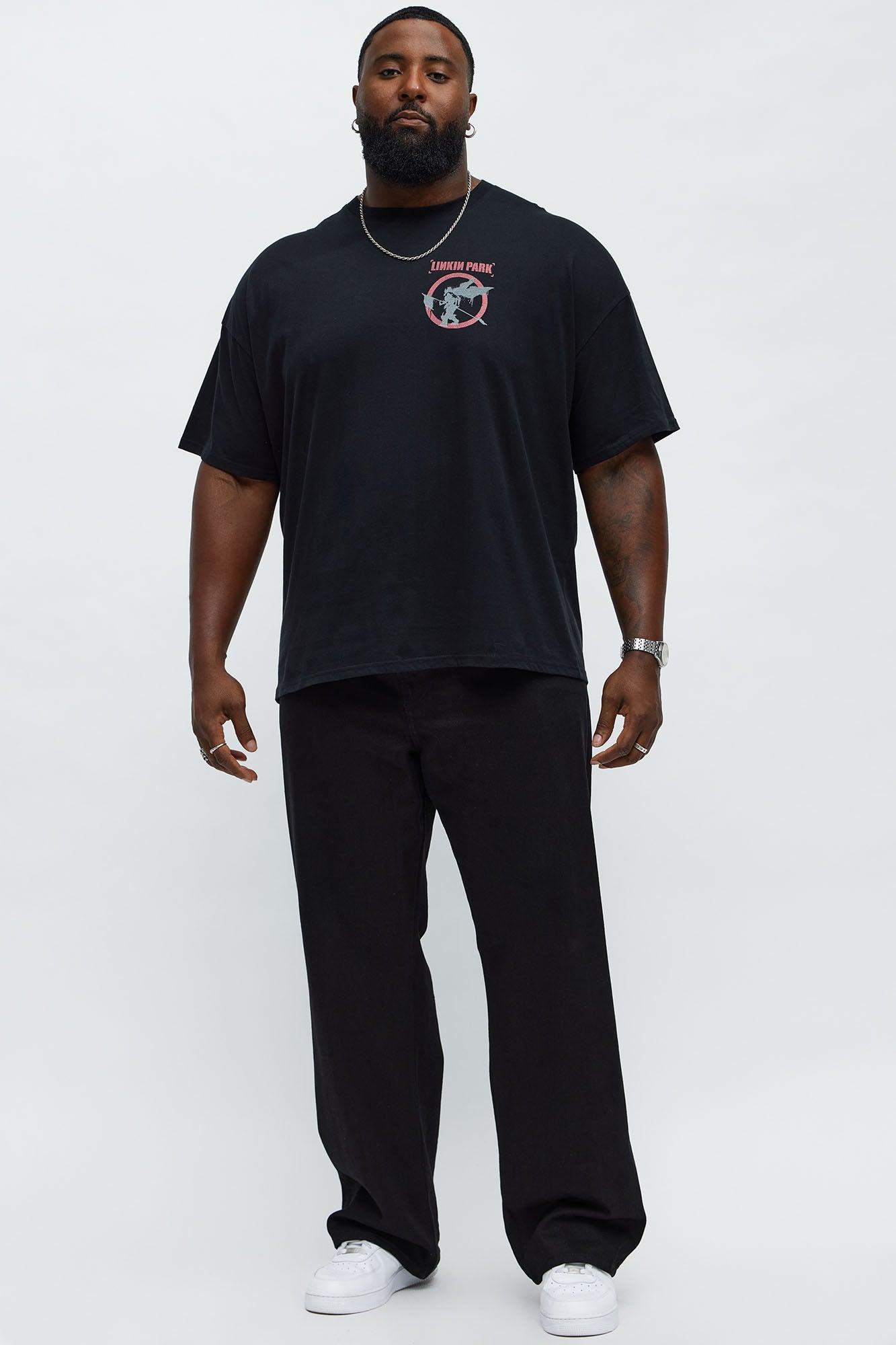 Linkin Park Hybrid Theory Oversized Short Sleeve Tee - Black Male Product Image