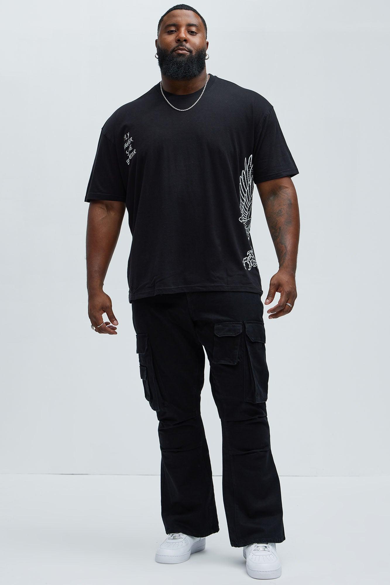 Fly Higher Shine Brighter Short Sleeve Tee - Black Product Image