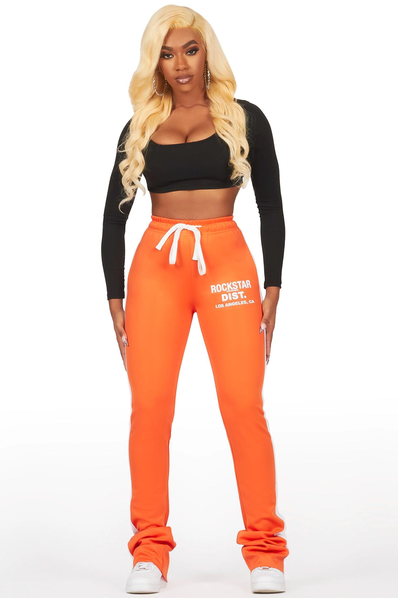 Savannah Orange Super Stacked Track Pant Female Product Image
