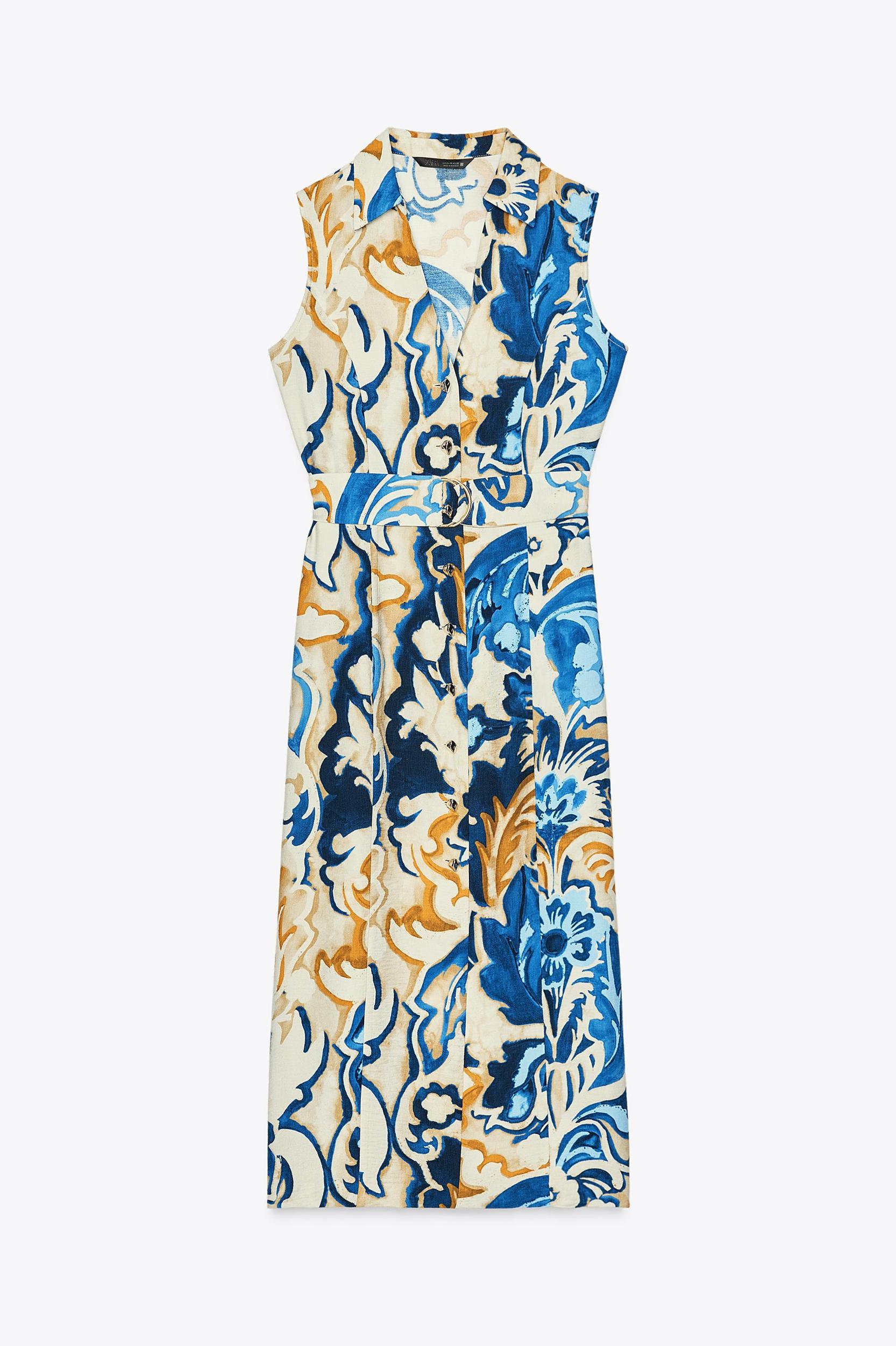PRINTED MIDI DRESS Product Image