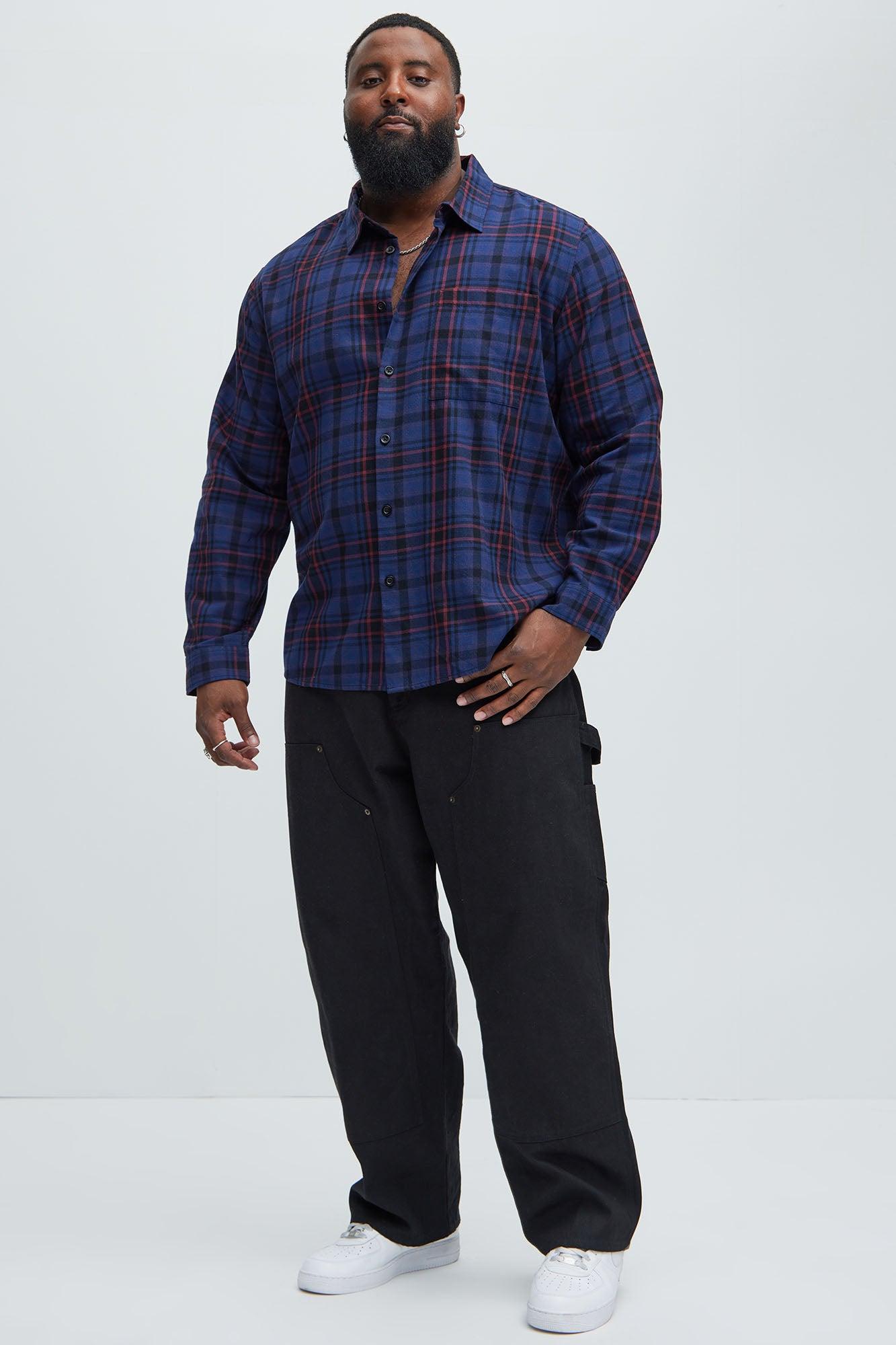 Bonad Plaid Shirt - Blue/combo Male Product Image