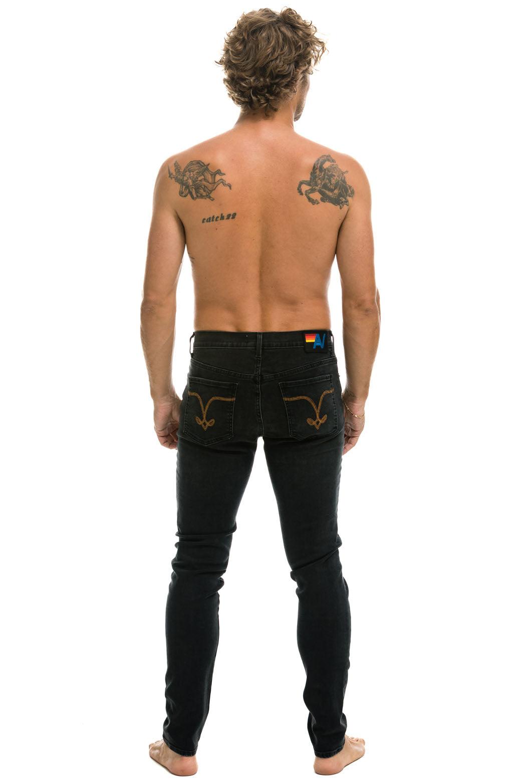 MEN'S SLIM FIT SURFER DENIM JEAN - VINTAGE BLACK Male Product Image