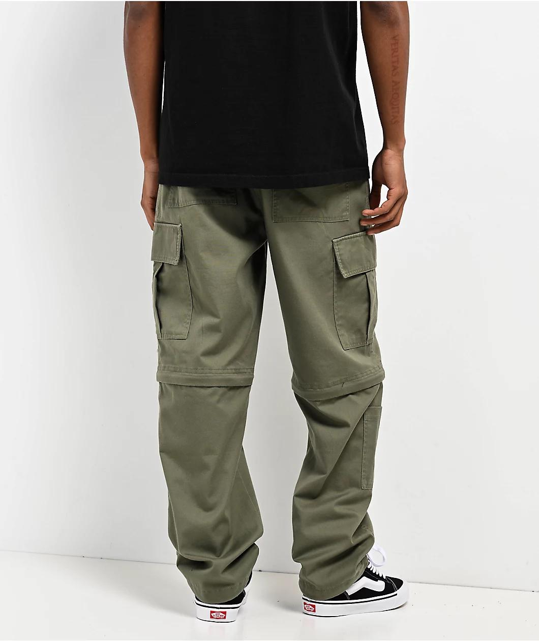 Empyre Olive Zip Off Cargo Skate Pants Product Image