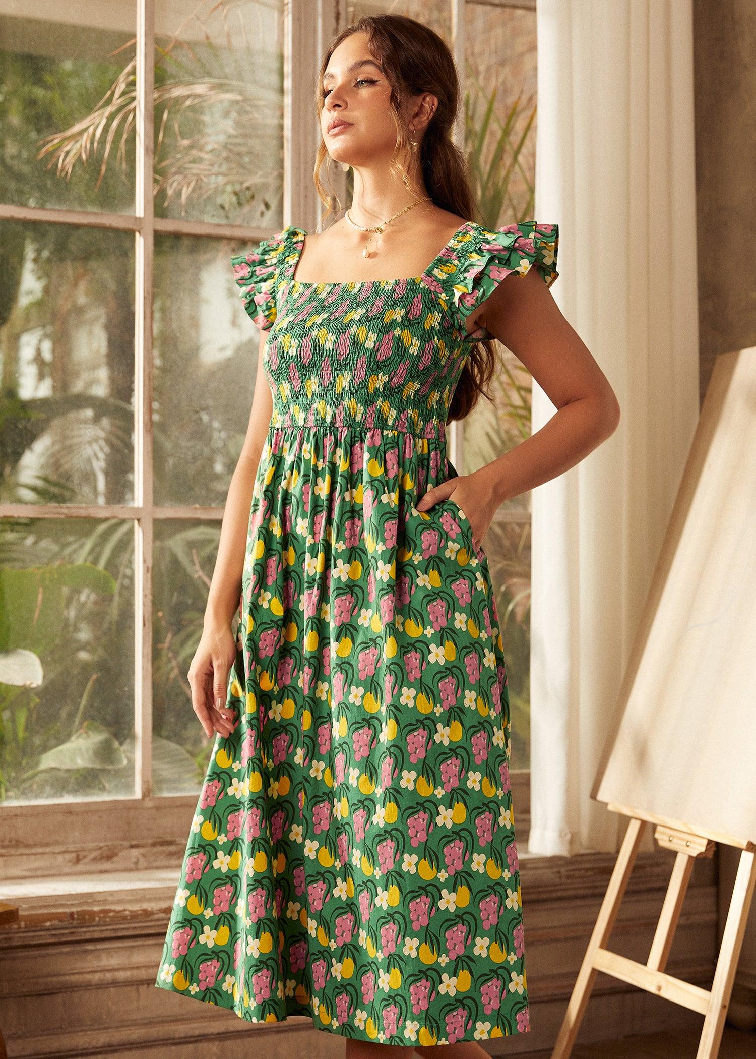 Flair and Square Babydoll Dress Product Image