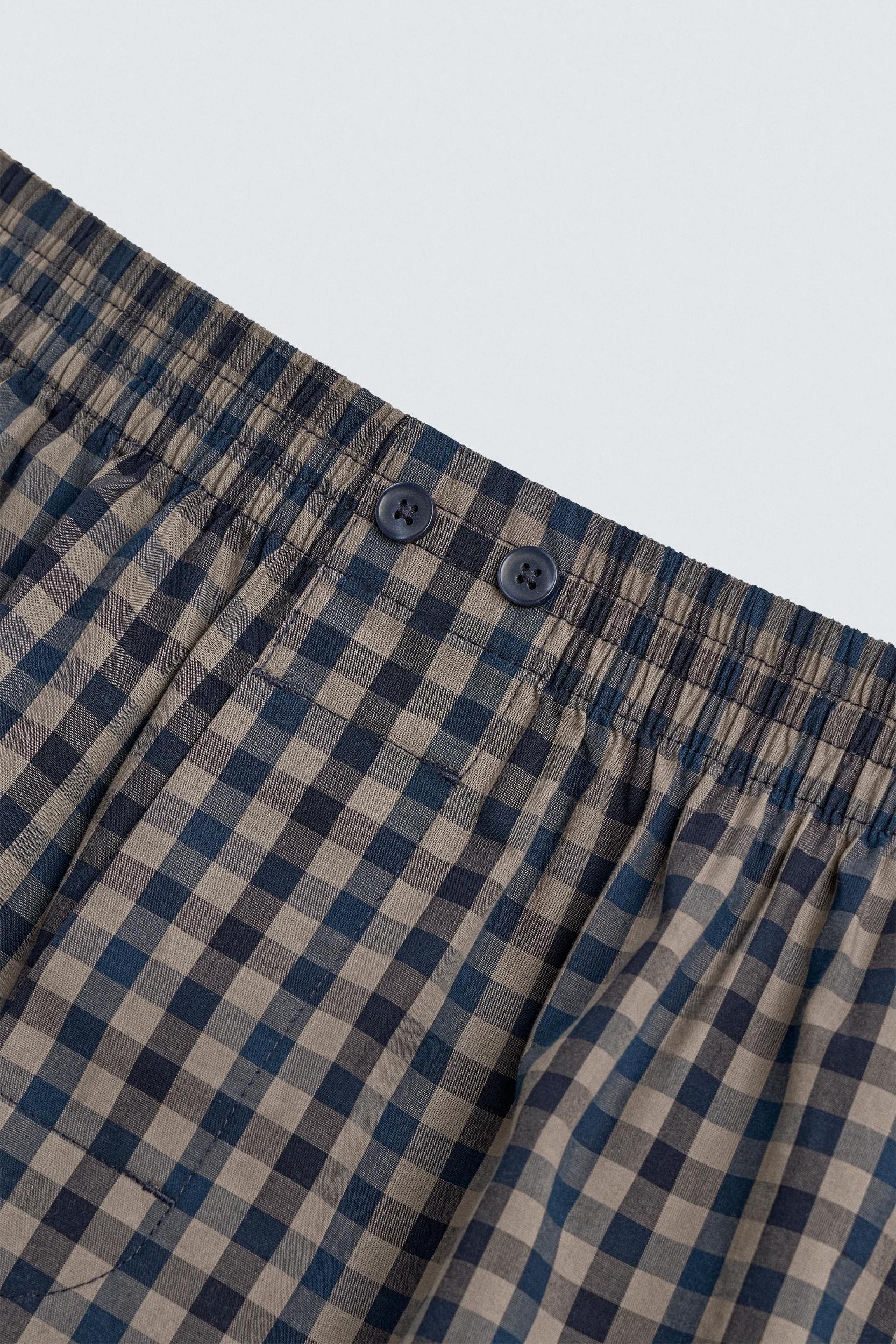 LIMITED EDITION CHECKERED POPLIN BOXERS Product Image
