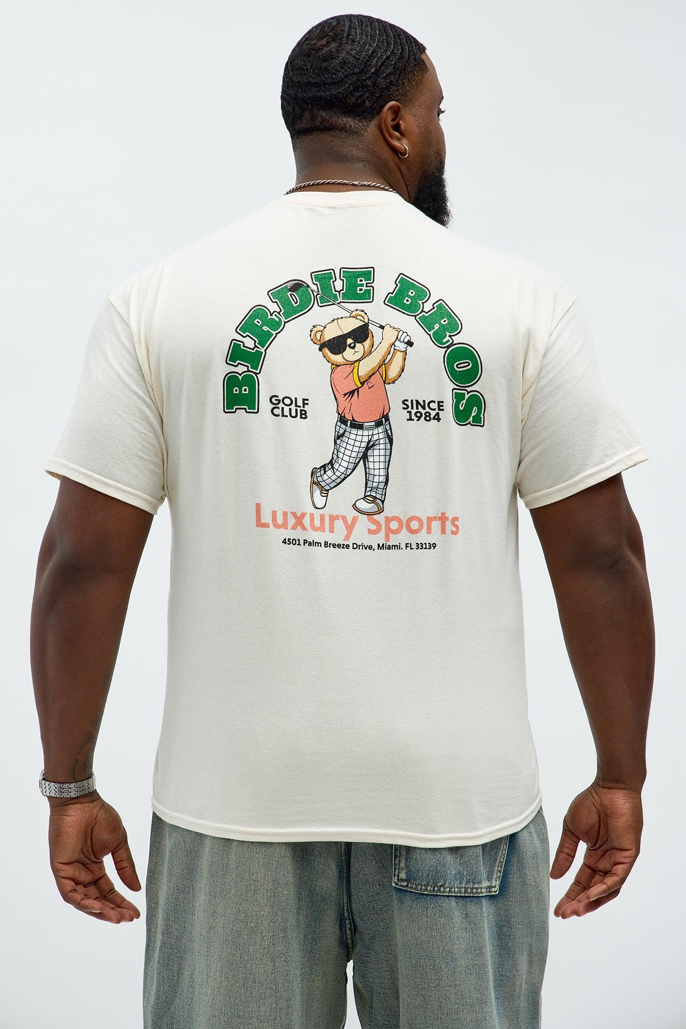 Birdie Bros Luxury Sports Short Sleeve Tee - Natural Male Product Image