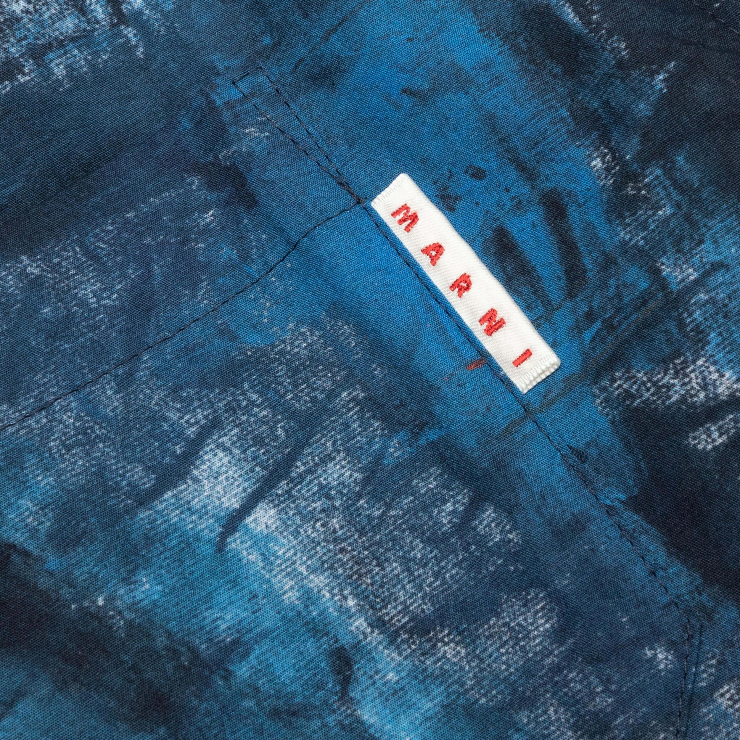 Poplin Bowling Shirt - Royal Male Product Image