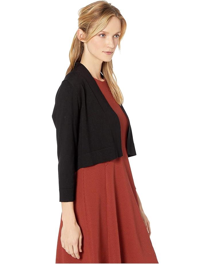 Three-Quarter-Sleeve Shimmer Shrug Product Image