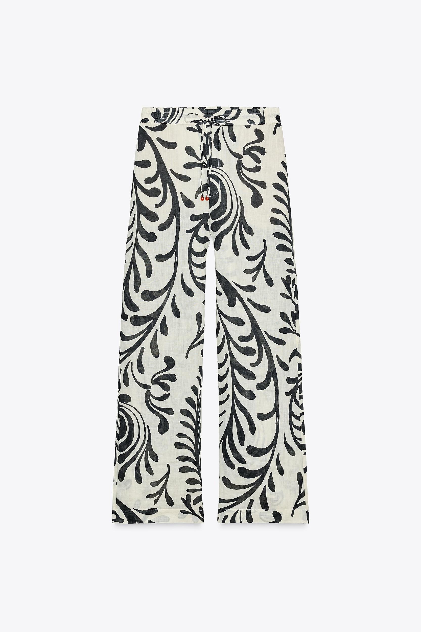 RAMIE PRINT PANTS ZW COLLECTION Product Image