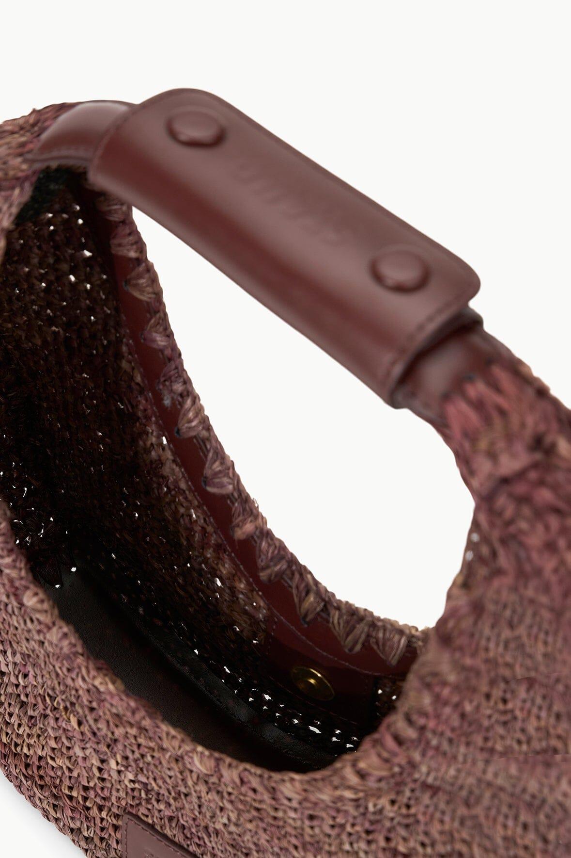 MOON RAFFIA BAG | MAHOGANY Product Image