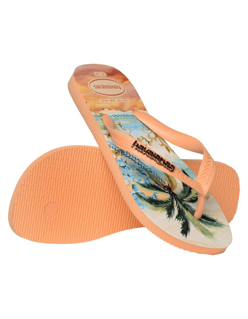 HAVAIANAS Tropicalia Top Womens Flip Flops - PEACH Product Image
