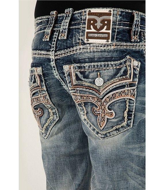 Rock Revival Elijah 32#double; Inseam Straight Leg Jeans Product Image