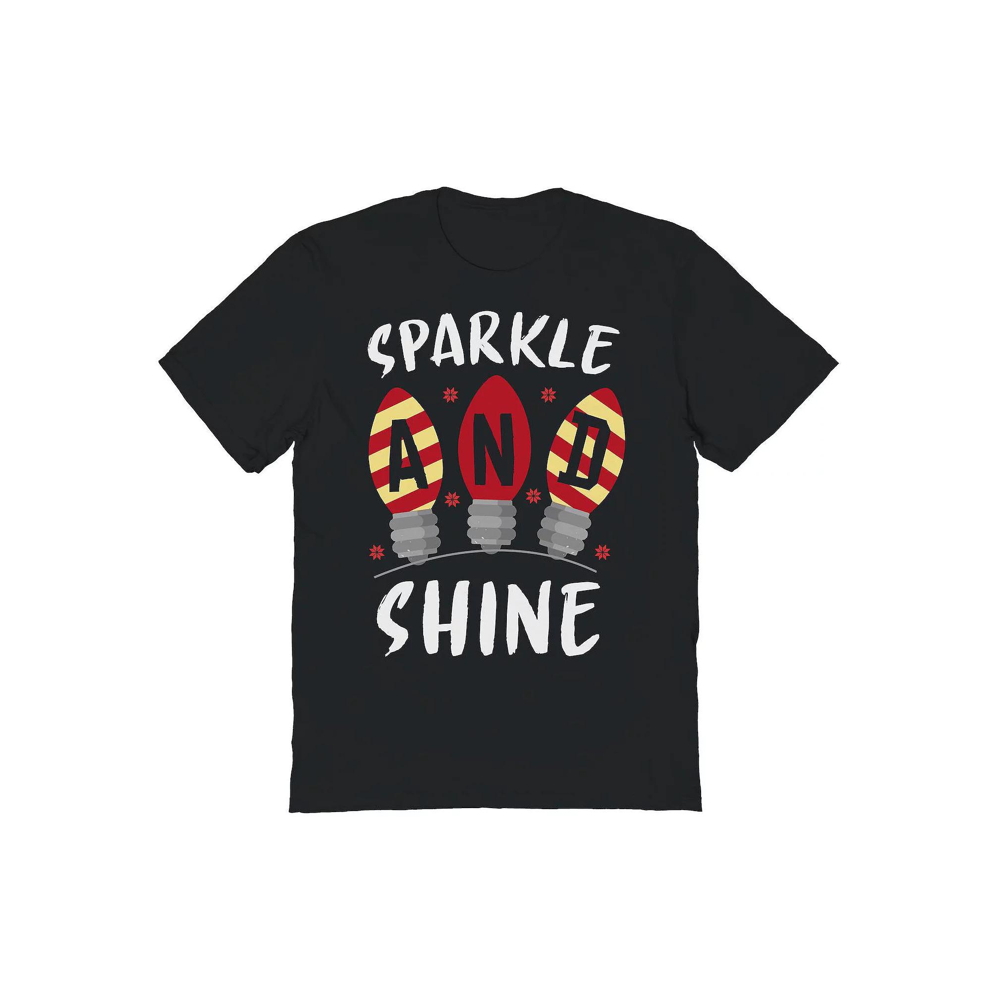 Men's Sparkle Shine Christmas Graphic Tee, Adult Unisex,  Product Image