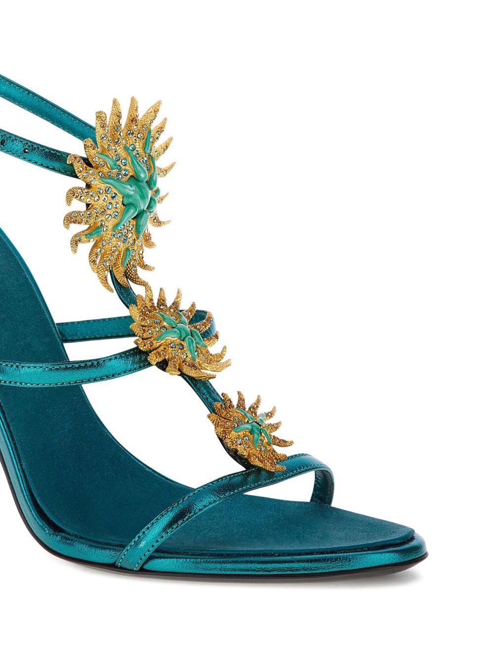 floral-appliqué sandals Product Image