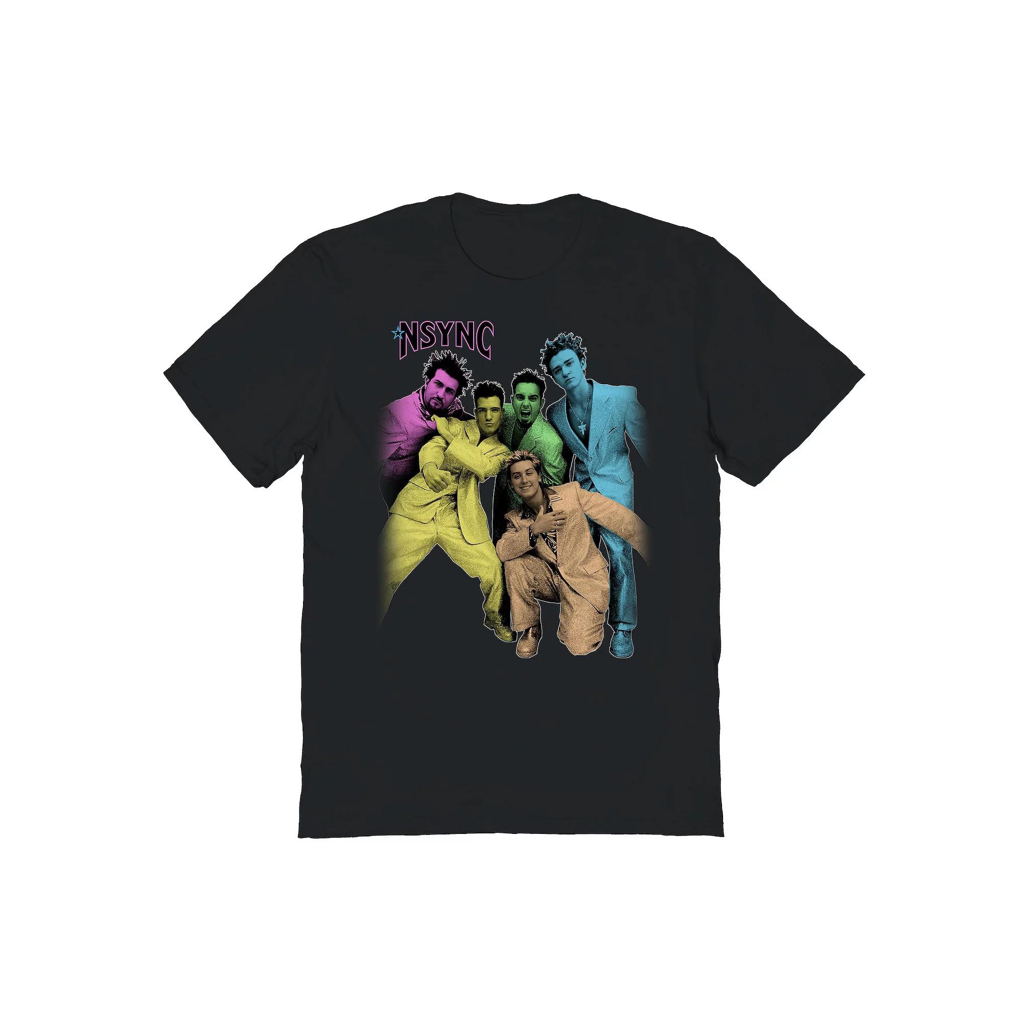 Men's NSYNC Color Jam Graphic Tee, Size: Large, Black Product Image