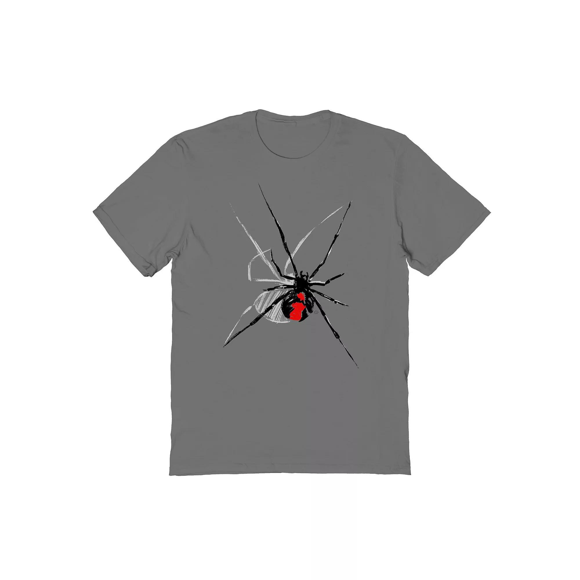 Men's Widow Halloween Graphic Tee, Size: Small, Grey Product Image