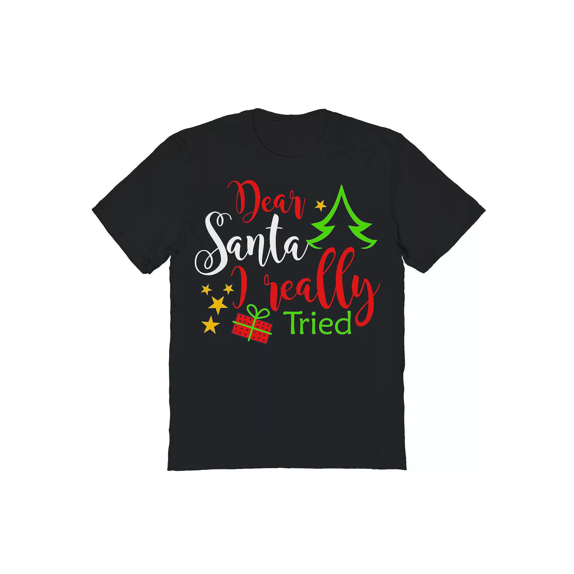 Men's Dear Santa Christmas Graphic Tee,  Product Image