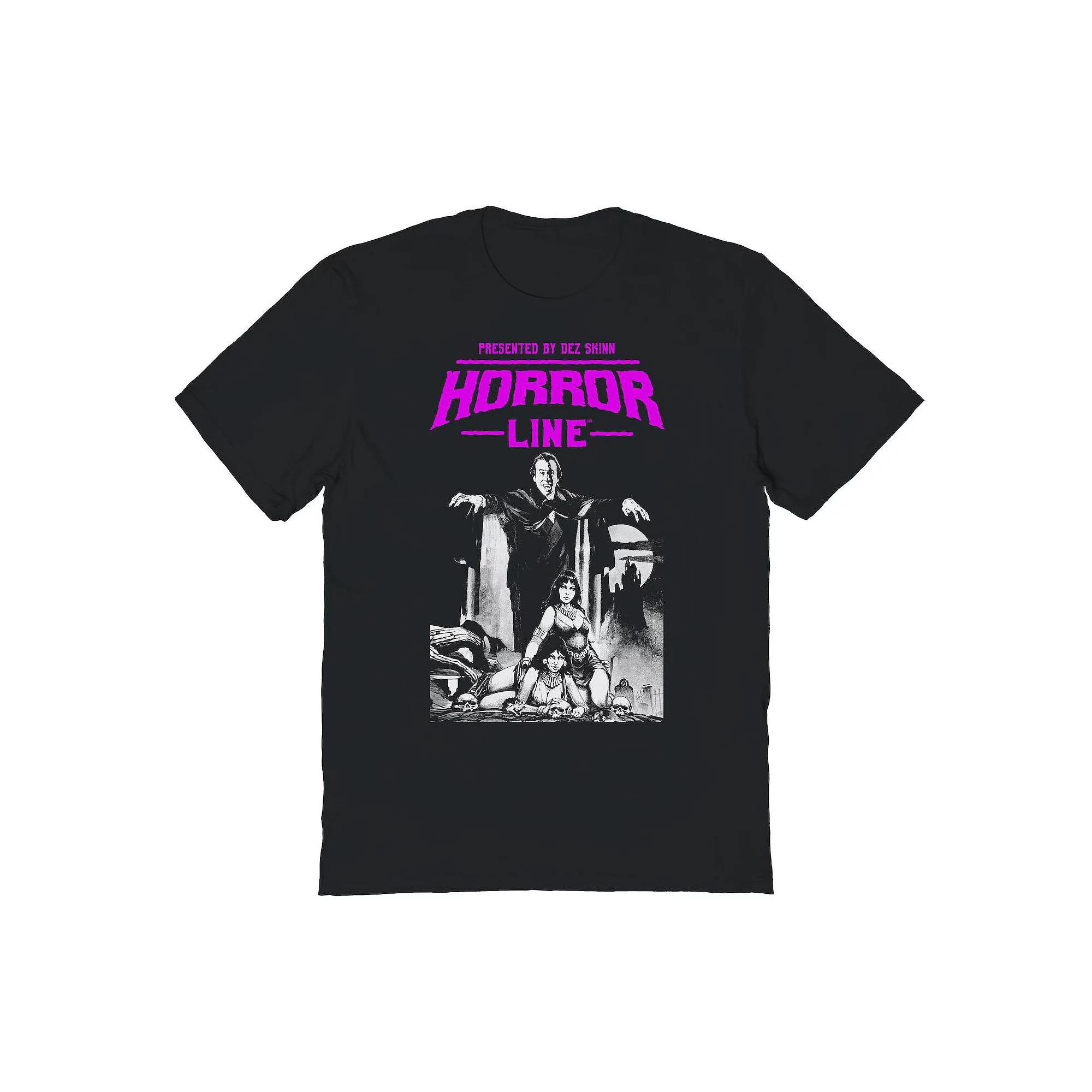 Men's Horror Line Dracula Graphic Tee, Size: Large, Black Product Image