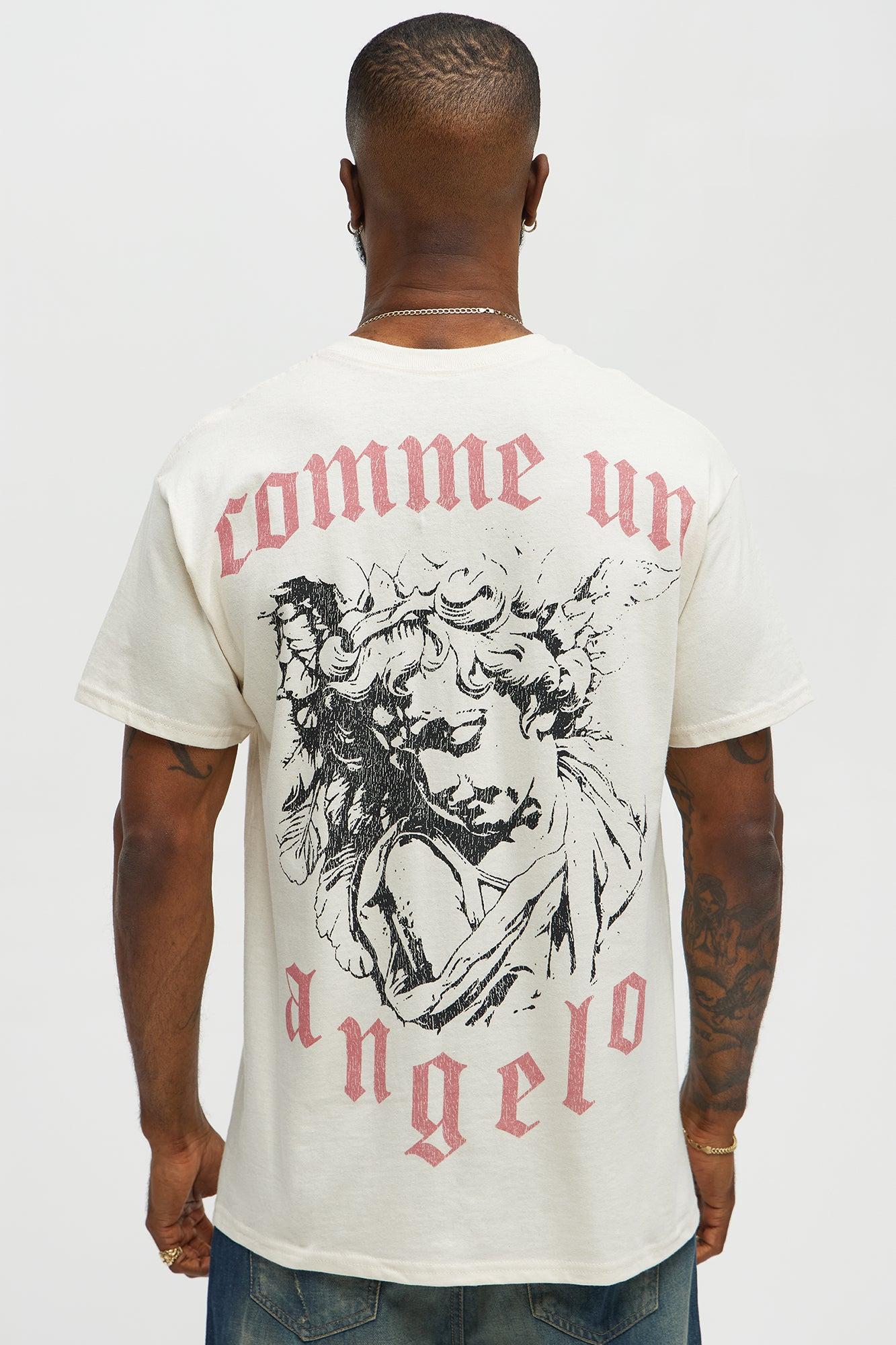 Comme Un Angelo Short Sleeve Tee - Natural Product Image