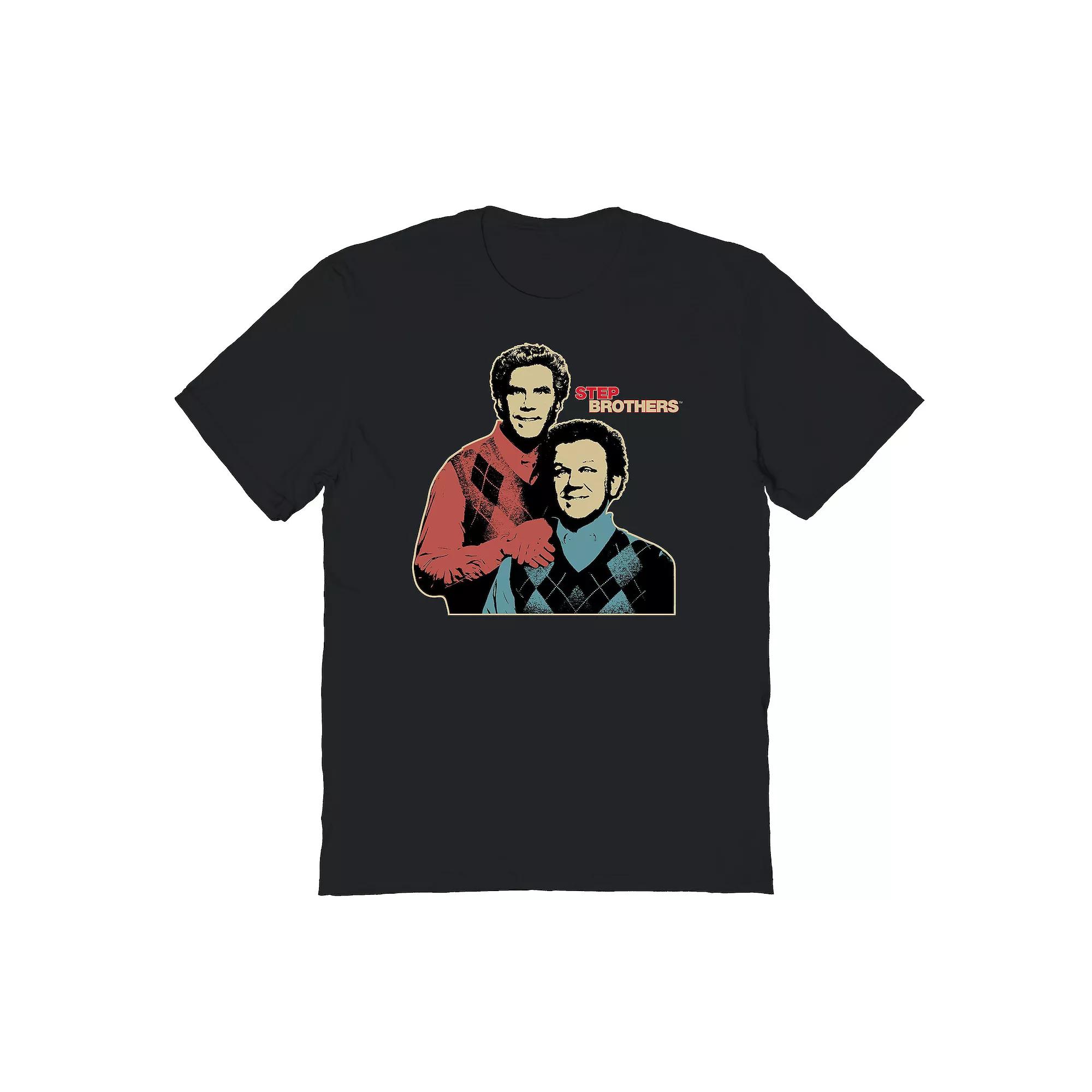 Men's Step Brothers Movie Vintage Portrait Graphic Tee, Size: XXL, Black Product Image
