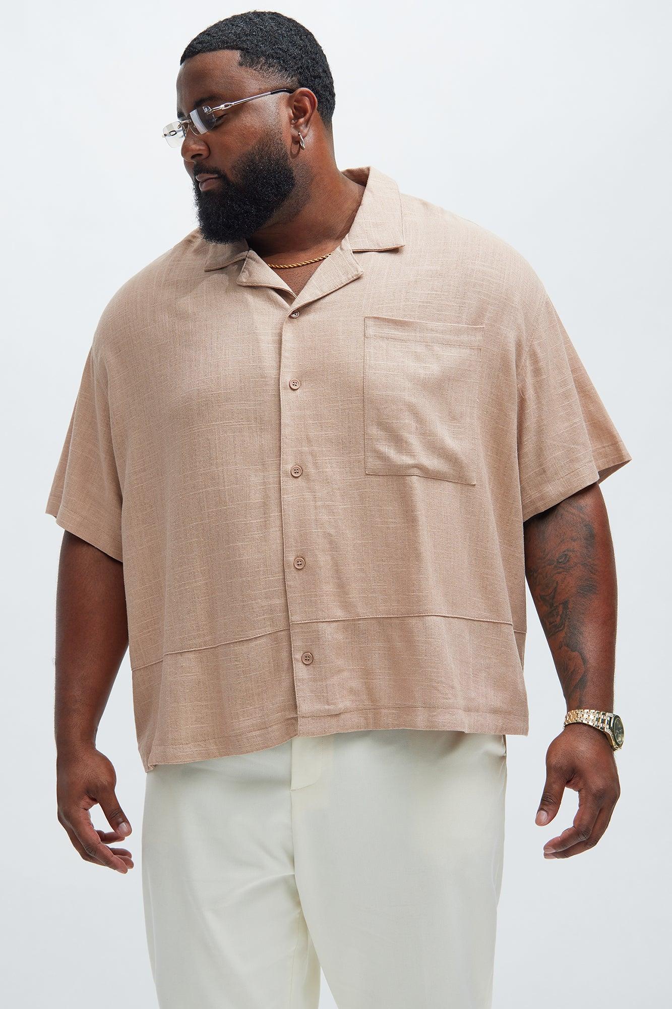 Silas Linen Shirt - Taupe Product Image