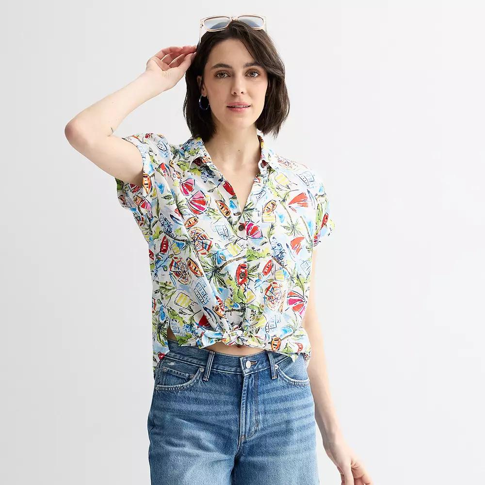 Women's Sonoma Goods For Life® Camp Shirt,  Product Image