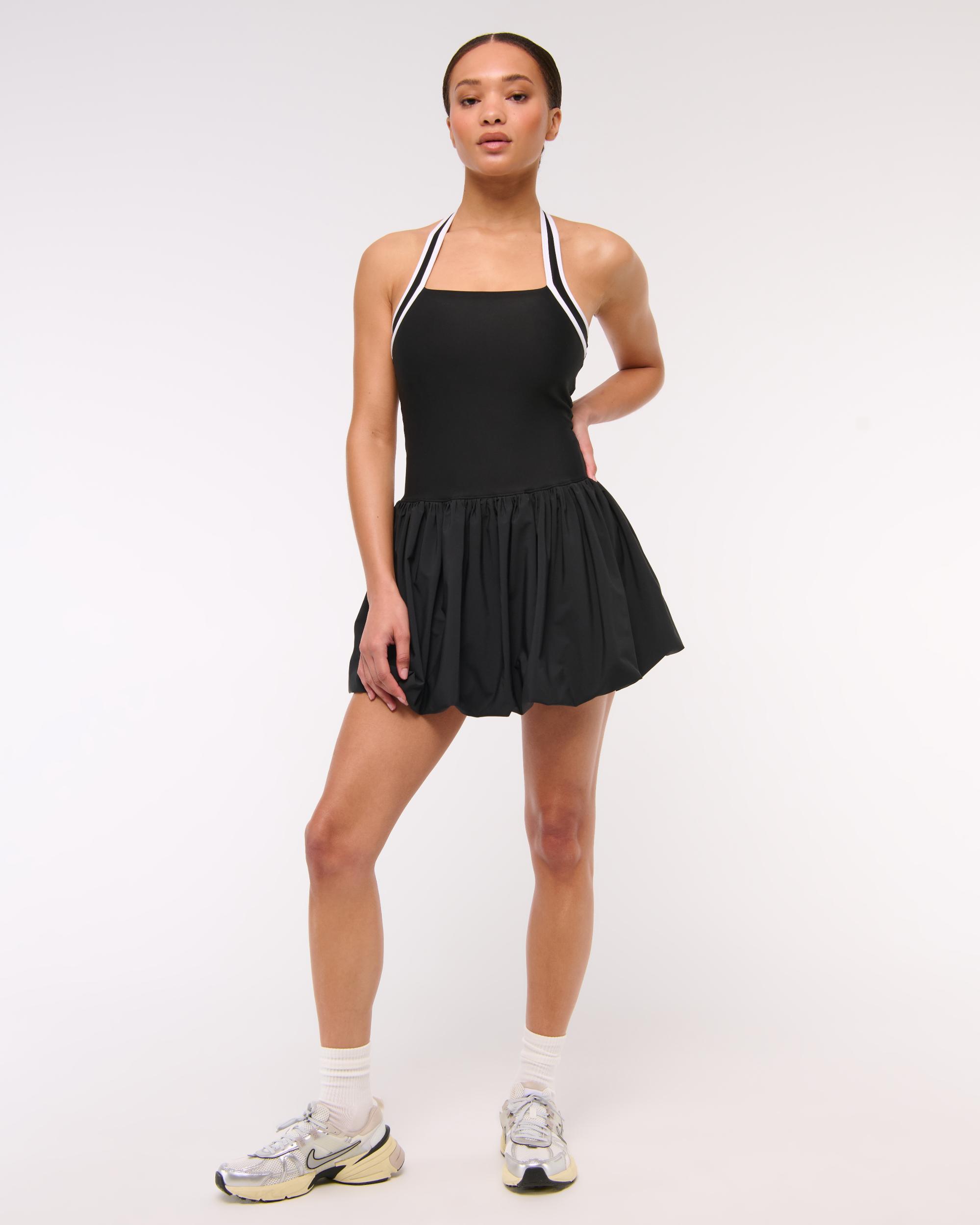 YPB motionTEK Halter Bubble Hem Mini Dress Product Image
