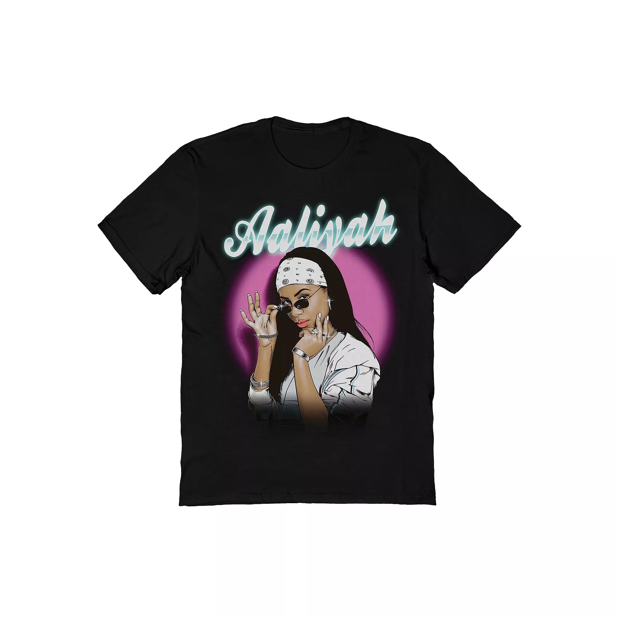 Mens Aaliyah Neon Spotlight Tee Product Image