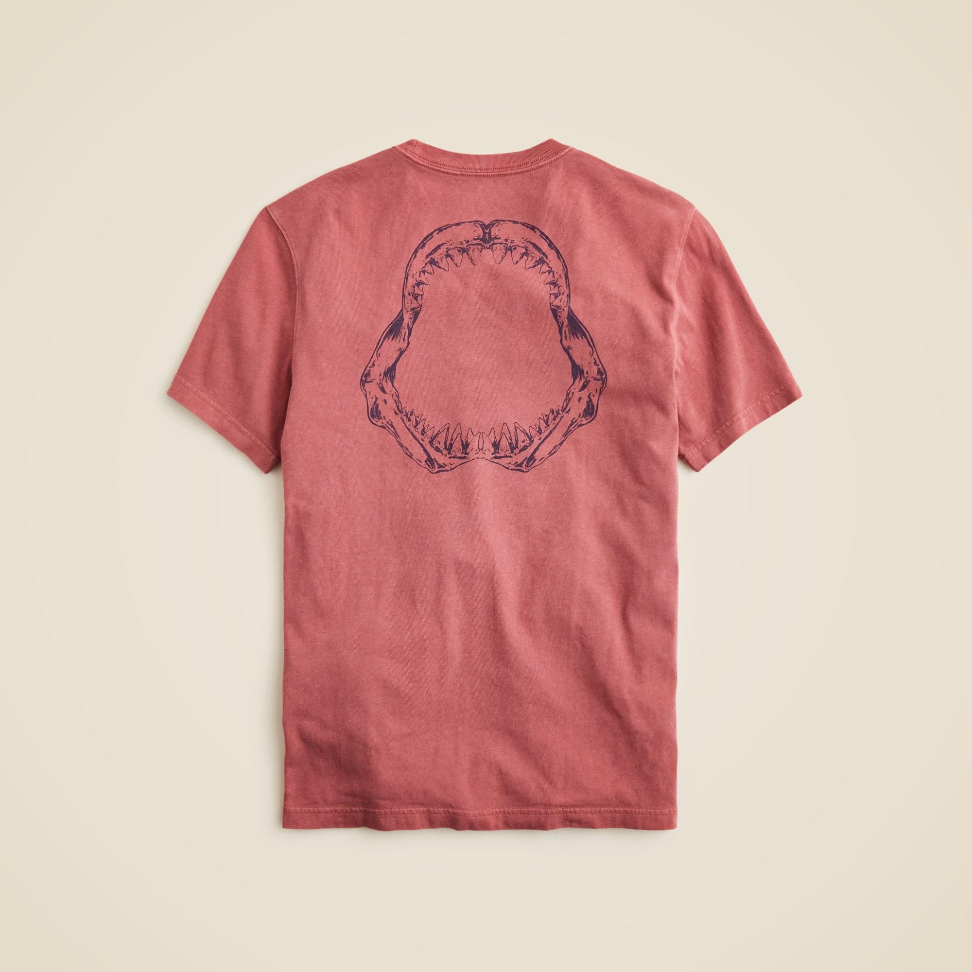 Vintage-wash cotton graphic T-shirt Product Image