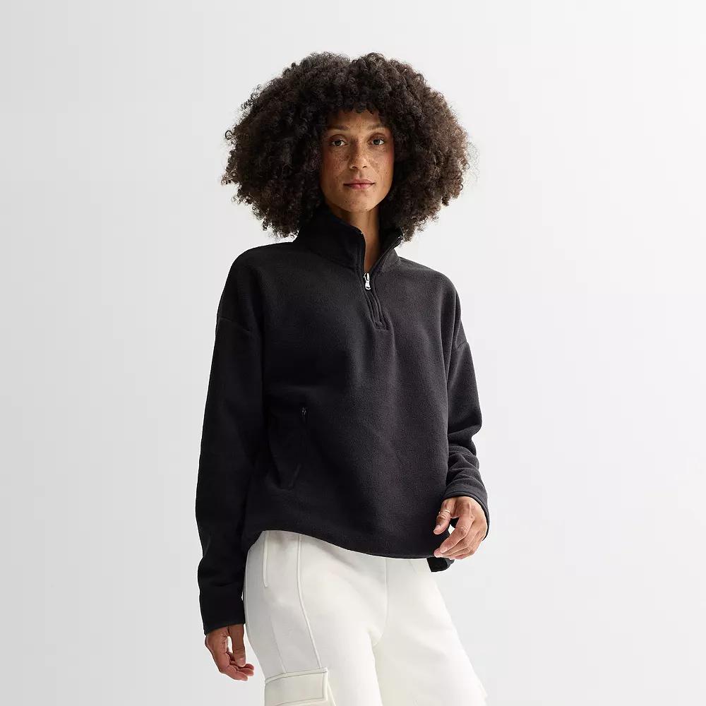 Petite Tek Gear® Micro Fleece Quarter-Zip Pullover, Women's,  Product Image