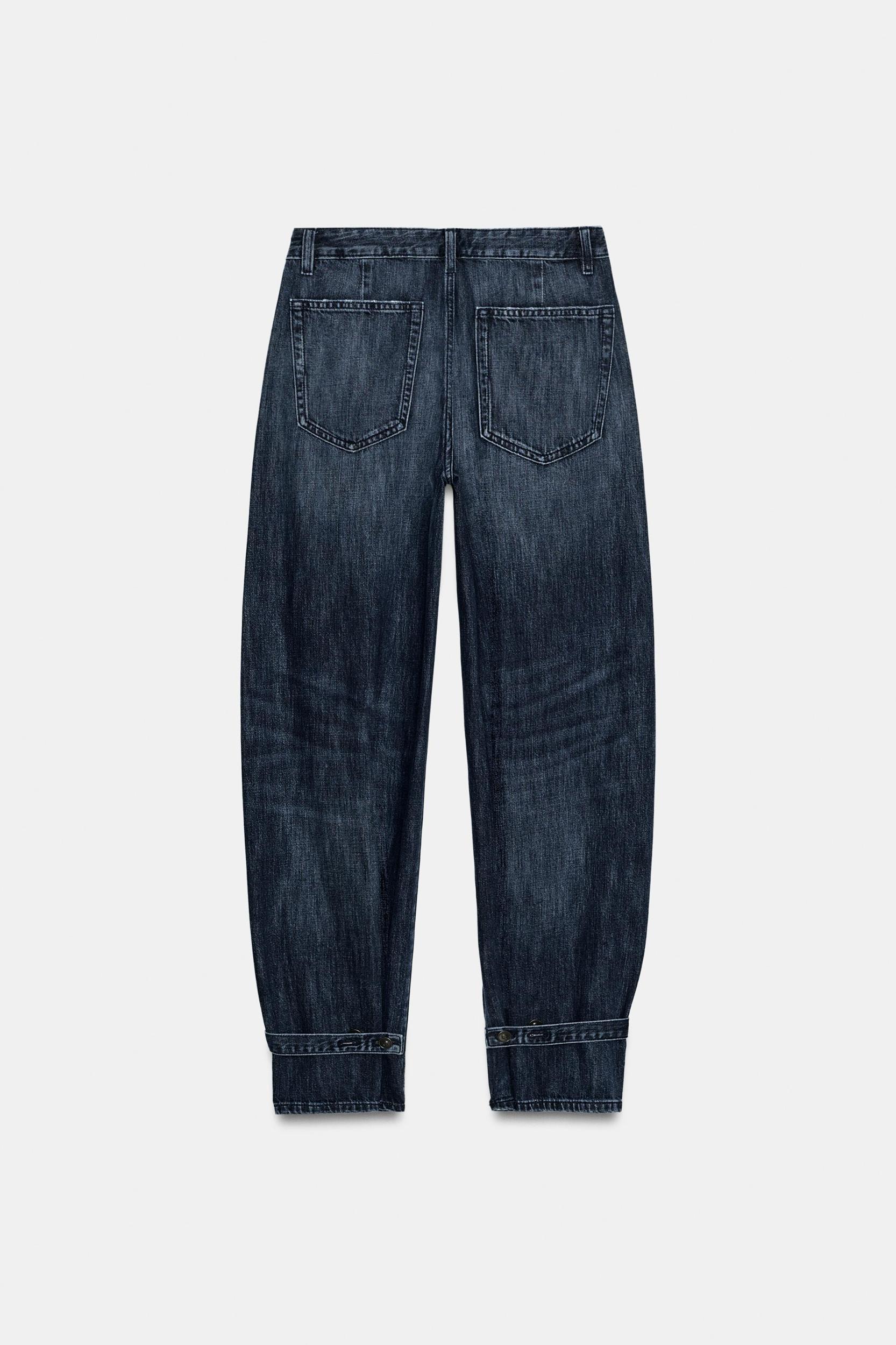 TRF MID-RISE BALLOON JEANS WITH LOOPS Product Image