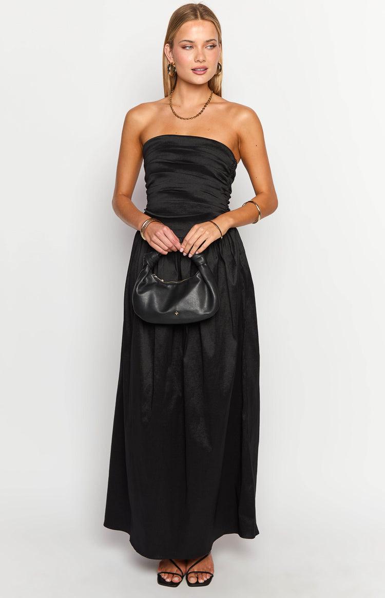 Dayton Black Strapless Maxi Dress Product Image
