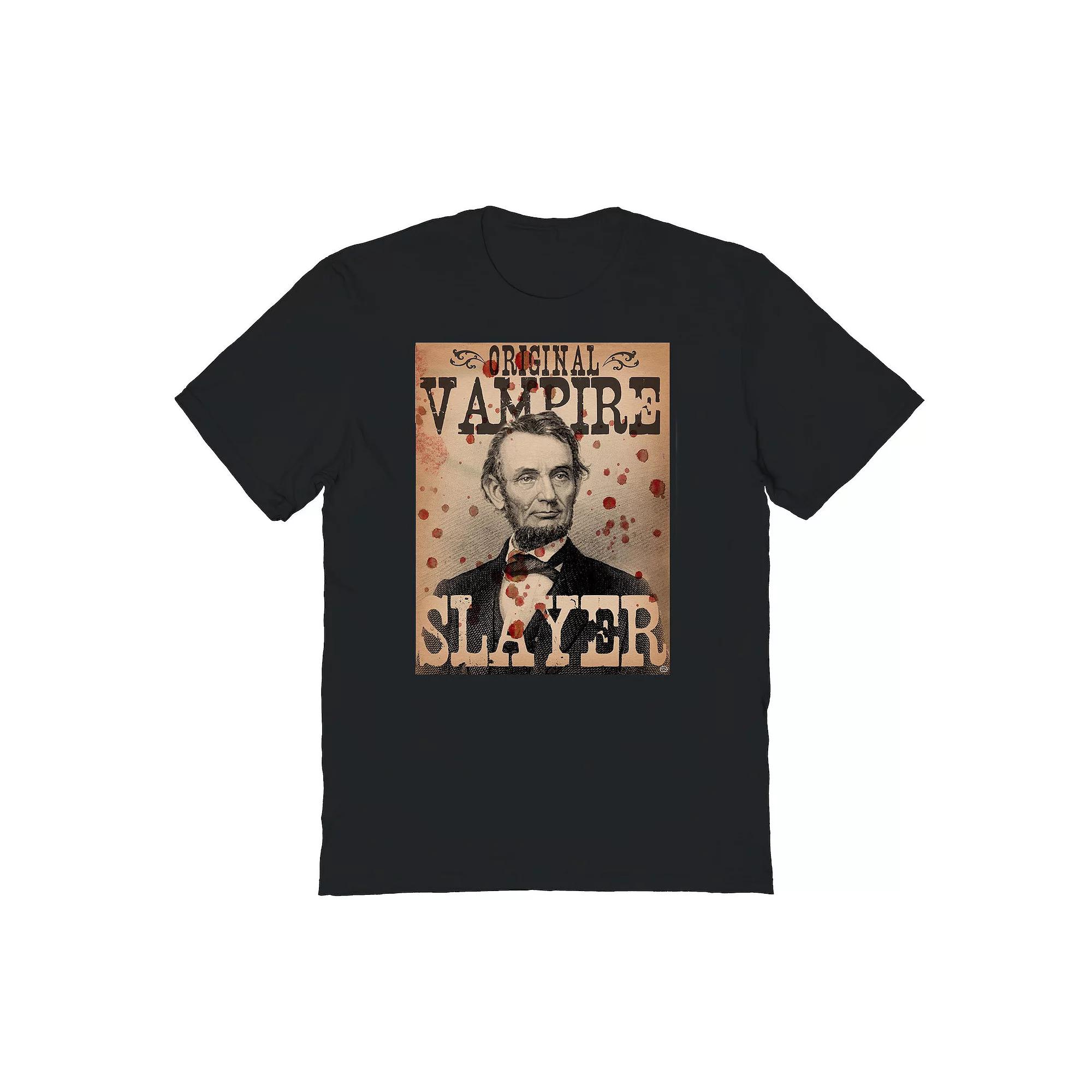 Men's Original Vampire Slayer Halloween Graphic Tee, Size: Small, Black Product Image