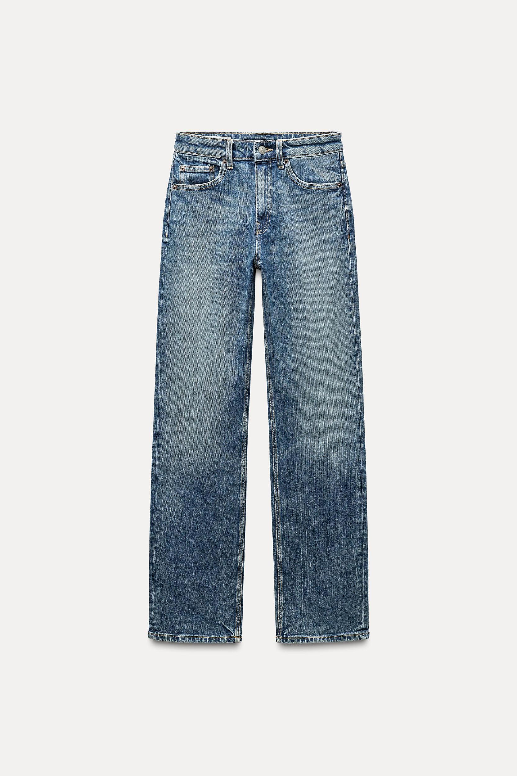 TRF STRAIGHT LEG JEANS WITH A HIGH WAIST Product Image