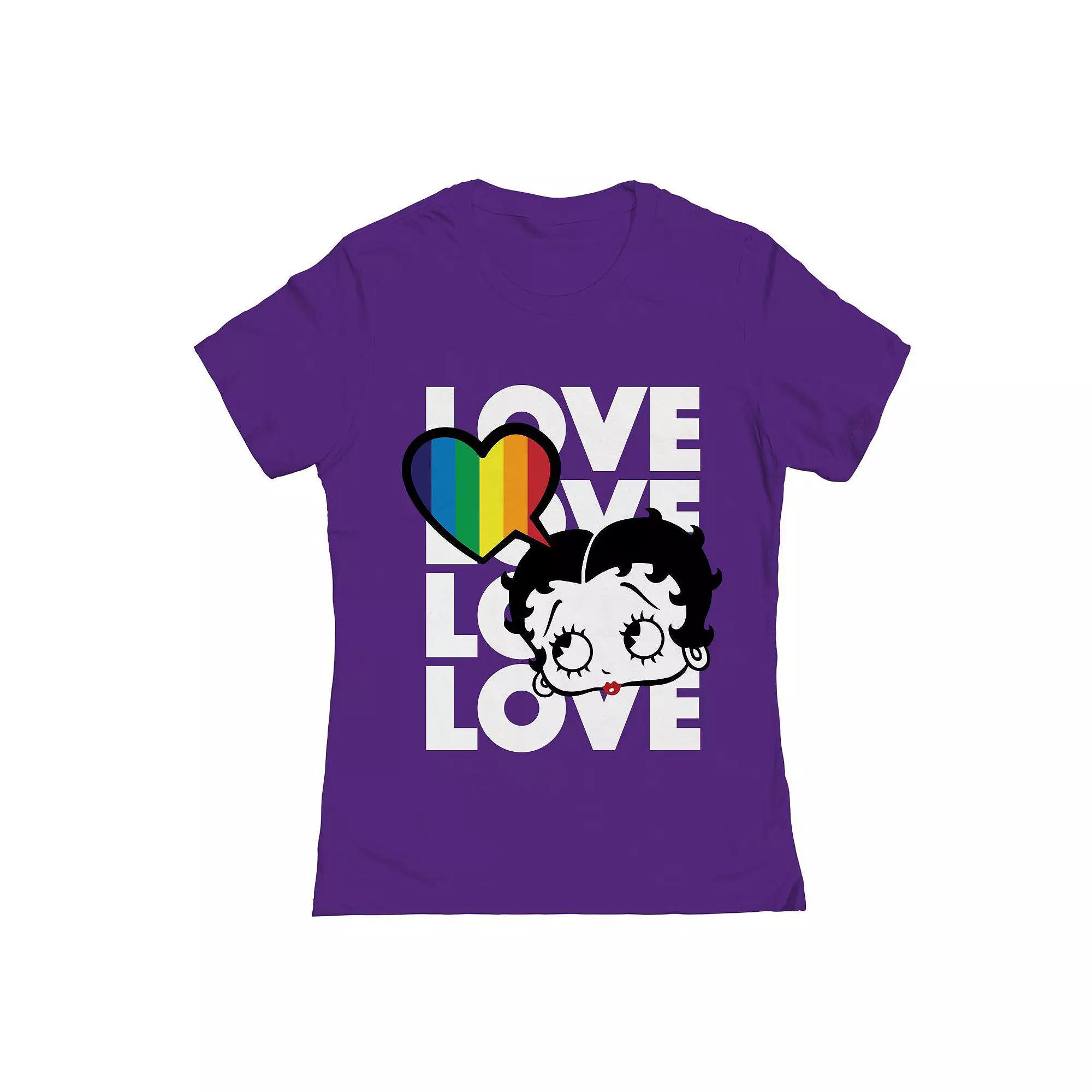 Junior's Grayson Threads The Label Pride Love Love Love Love Pride Graphic Tee, Women's,  Product Image