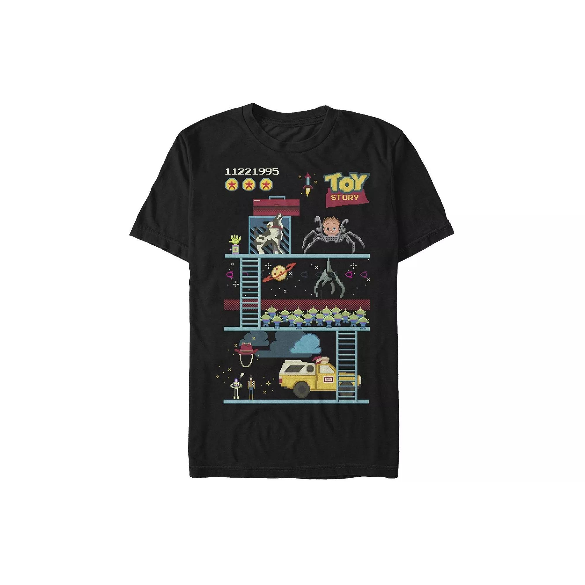 Disney / Pixar's Toy Story Men's Pixels Retro Video Game Style Tee,  Product Image