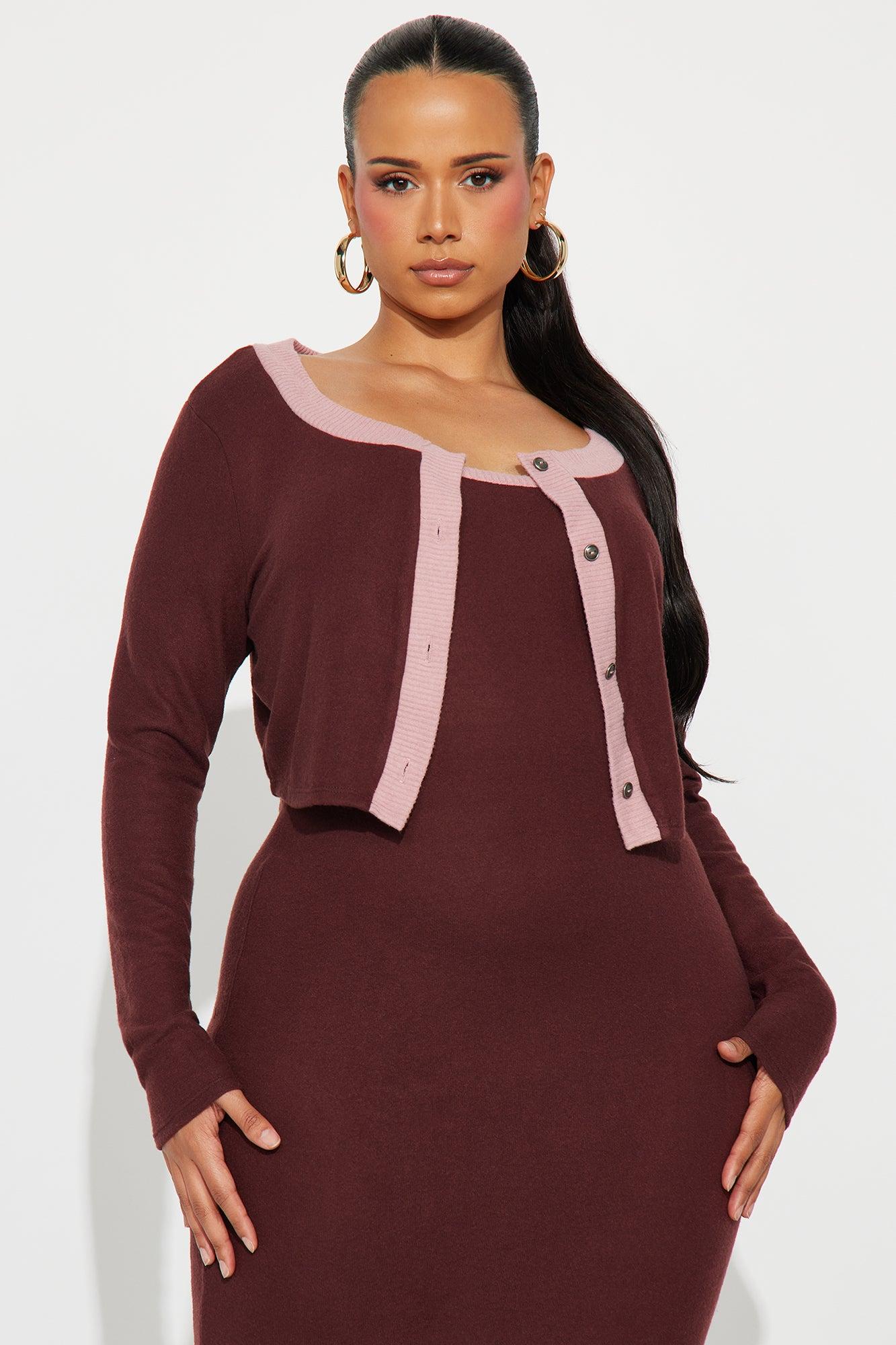 Literally No Maxi Dress Set - Brown/combo Female Product Image
