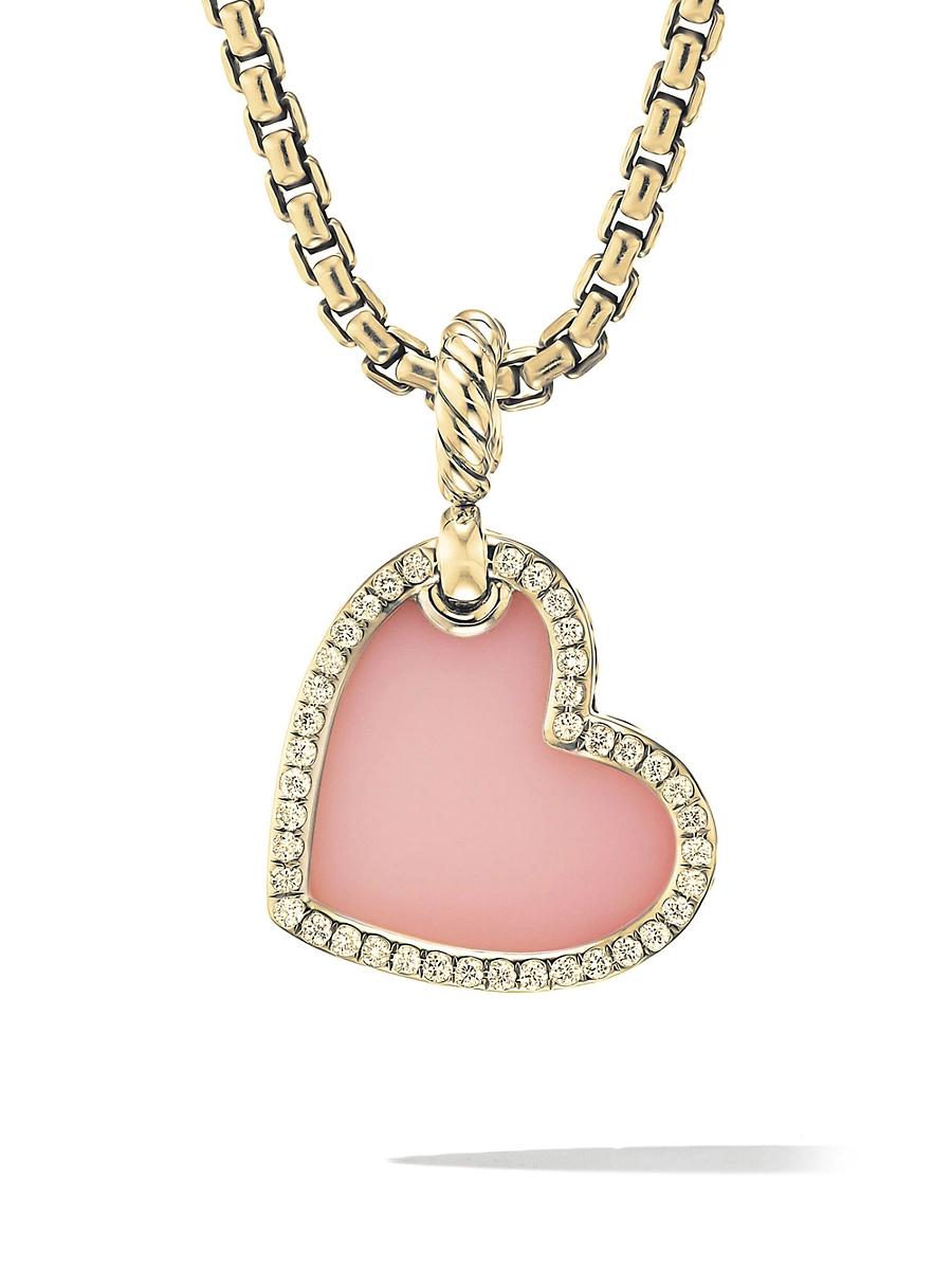 Womens DY Elements Heart Amulet in 18K Yellow Gold Product Image