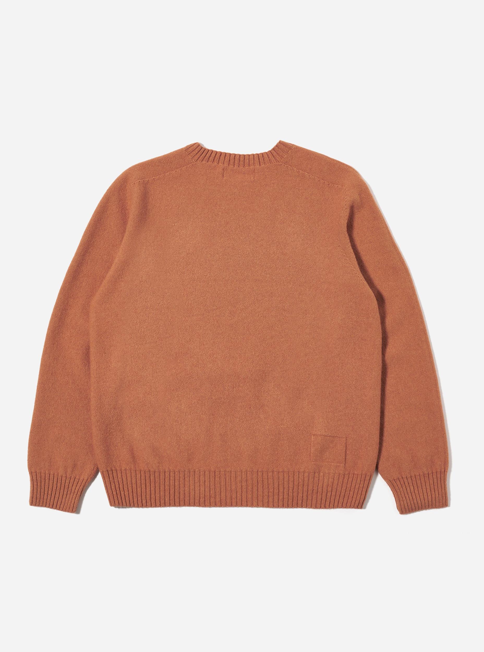 Universal Works Seamless Crew in Orange Coast Knit Product Image
