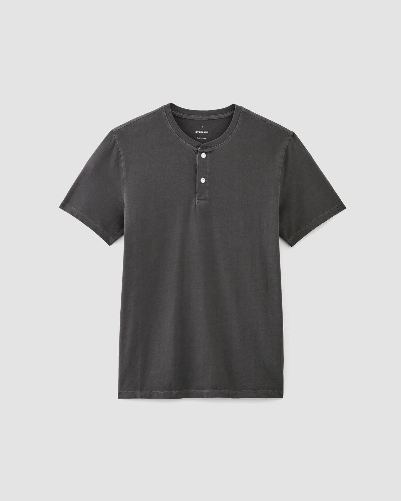 The Essential Organic Garment-Dyed Henley Product Image