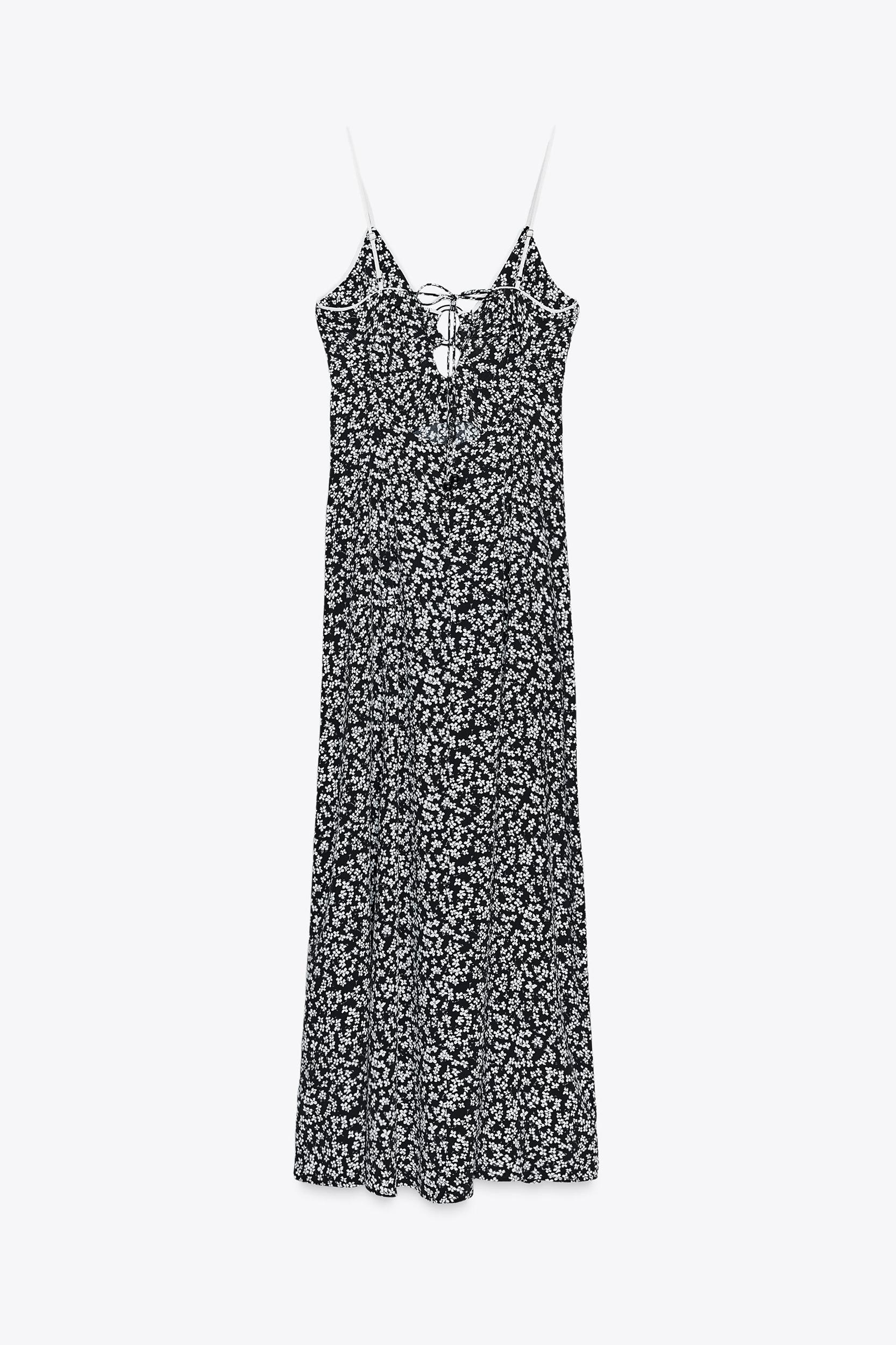 FLORAL PRINT MIDI DRESS Product Image