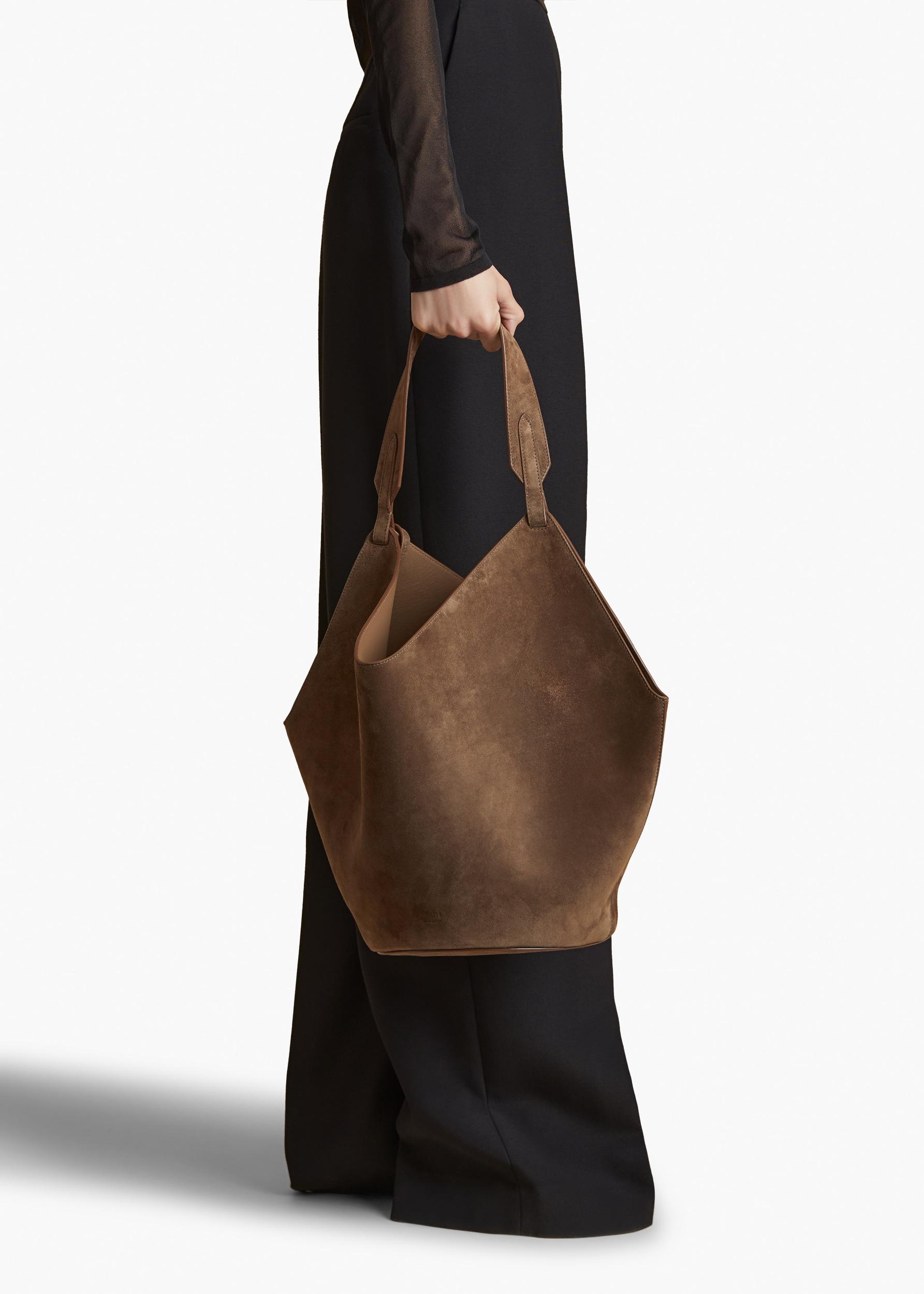 Medium Lotus Tote in Cedar Suede Product Image
