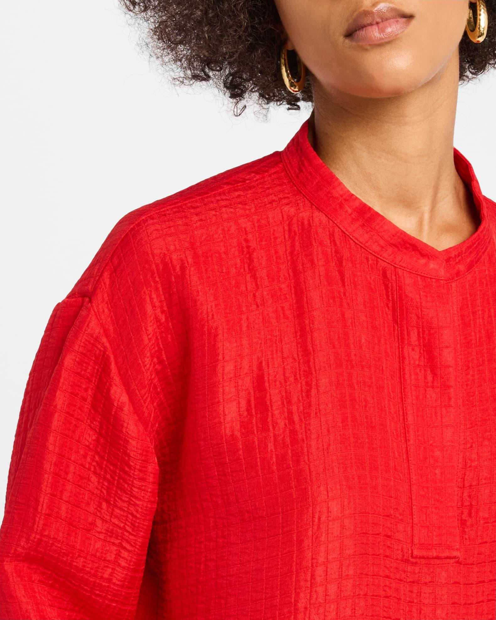 Textured Silk-Organic Linen Top Product Image