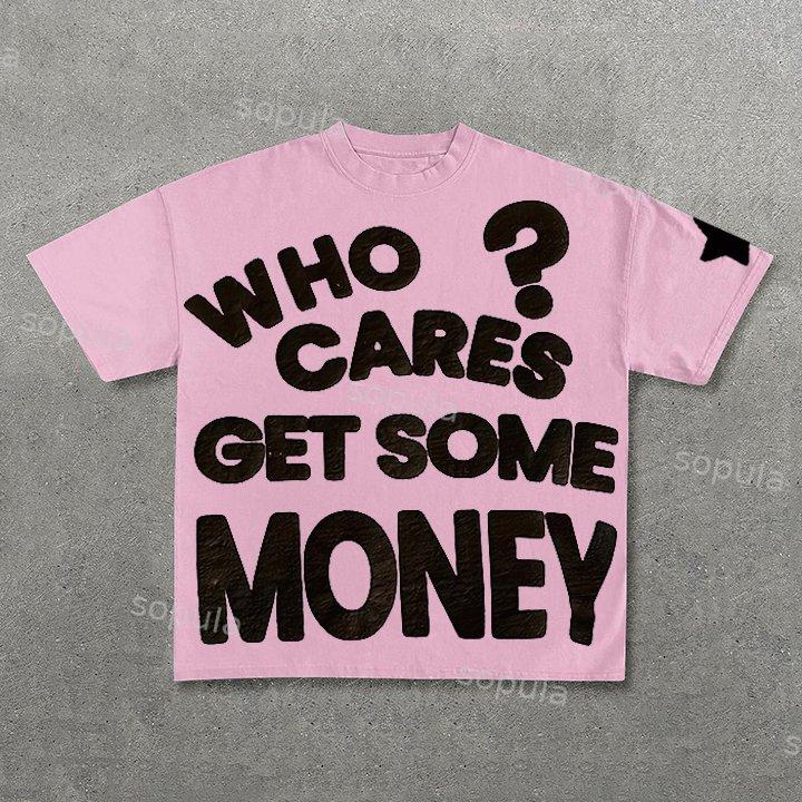Chasing Money Graphic Print Cotton T-Shirt Product Image