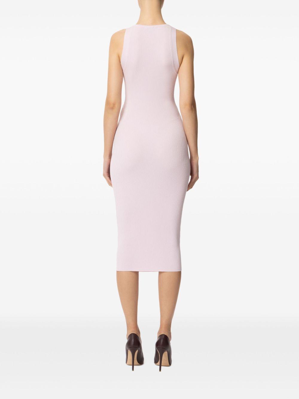 ribbed-knit cut-out dress Product Image