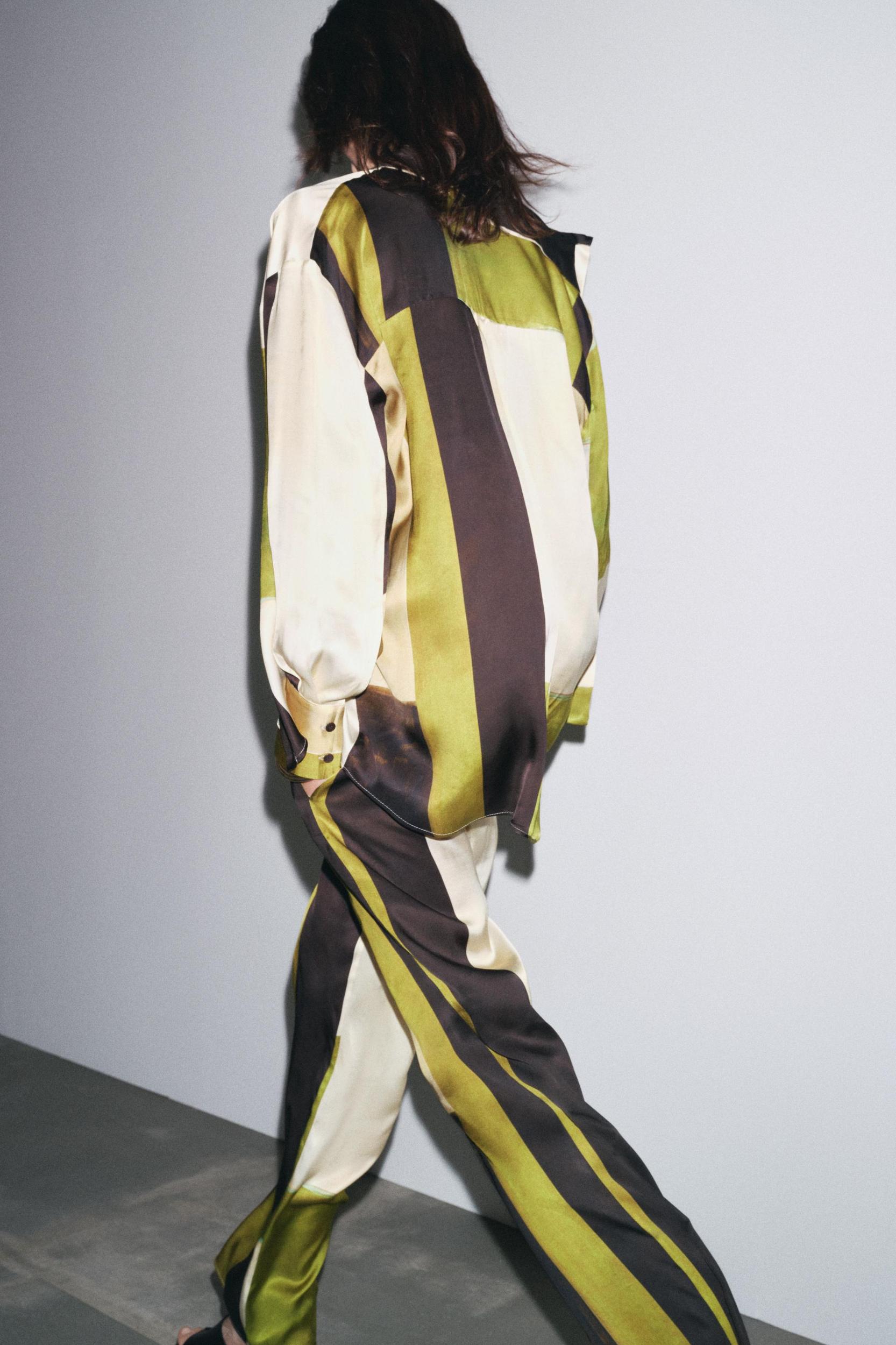 PRINTED SATIN EFFECT SHIRT Product Image