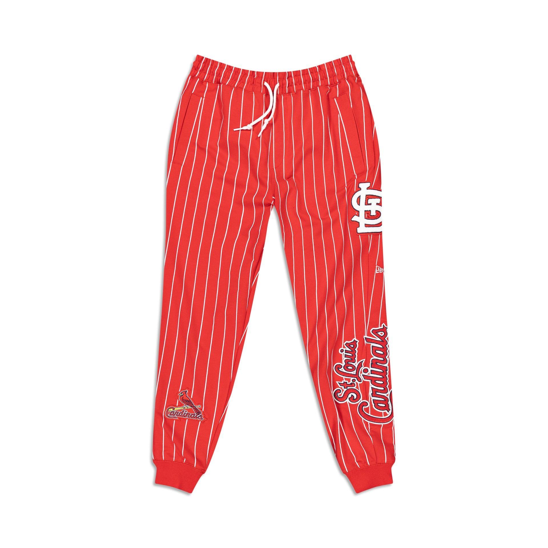 St. Louis Cardinals Logo Select Pinstripe Jogger Male Product Image