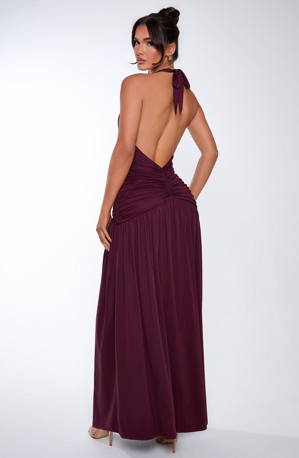 Melania Maxi Dress - Cherry Lacquer Product Image