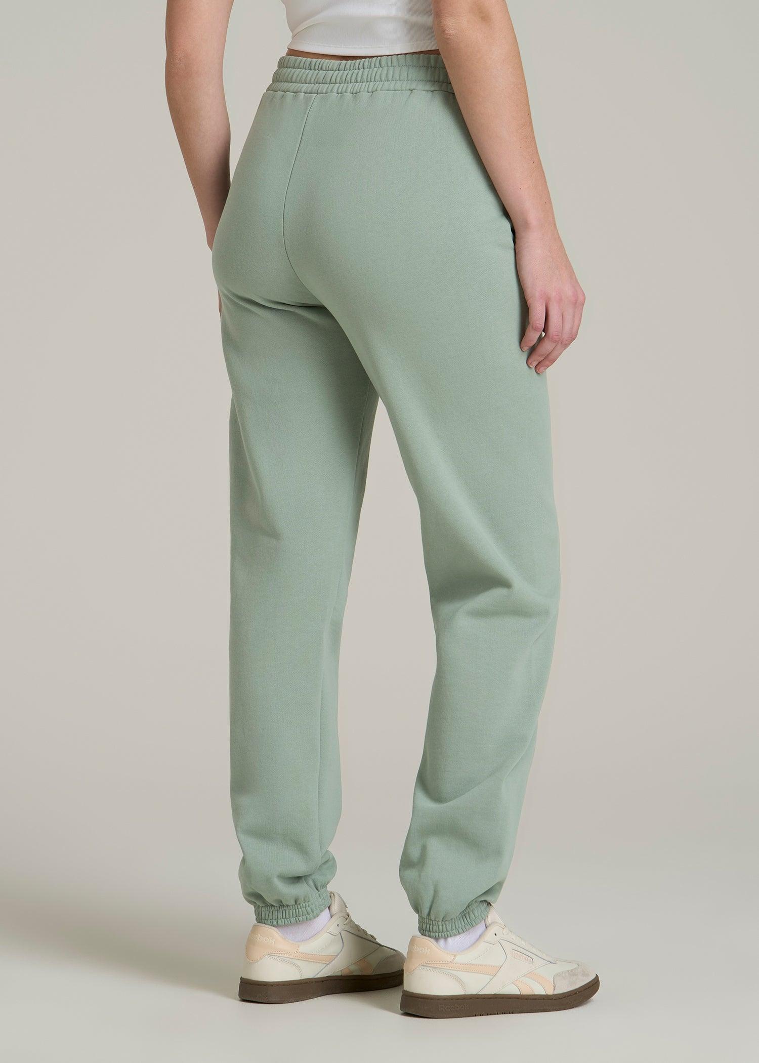 Wearever Fleece Relaxed Sweatpants for Tall Women in Seagrass Female Product Image