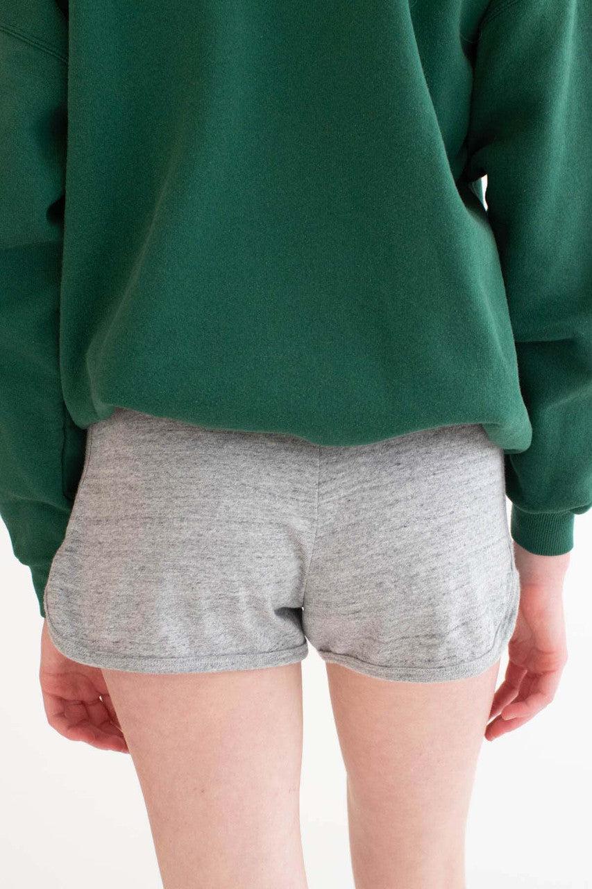 Heather Grey French Terry Dolphin Shorts Product Image
